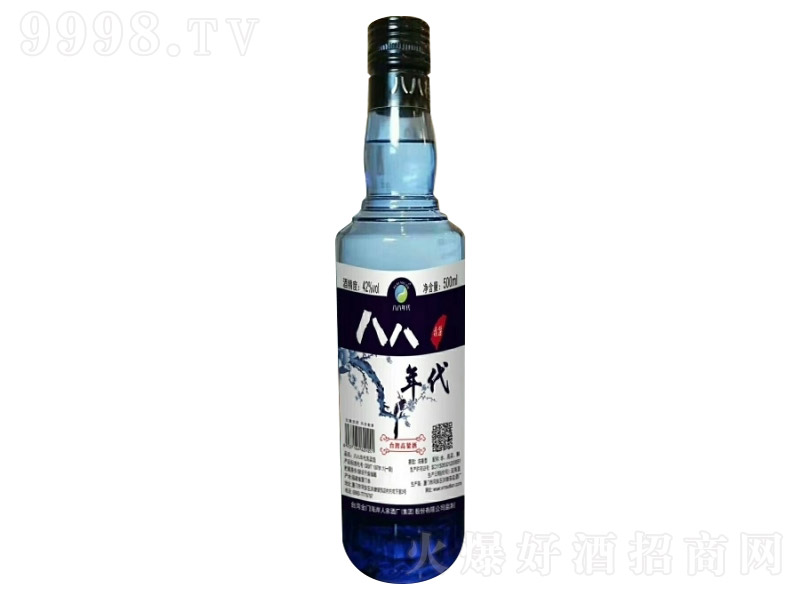 八八年代臺灣高粱酒藍(lán)瓶 濃香型白酒【42° 500ml】