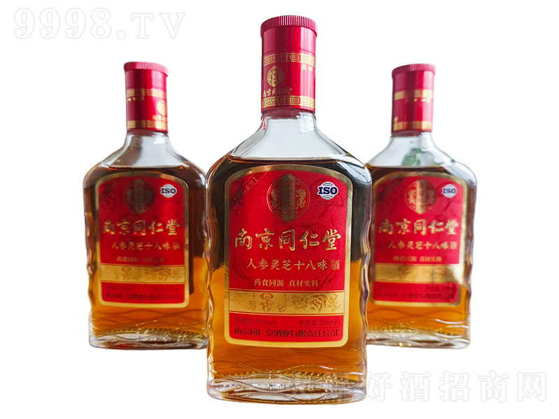 南京同仁堂人參靈芝十八味酒【35° 258m×12瓶】