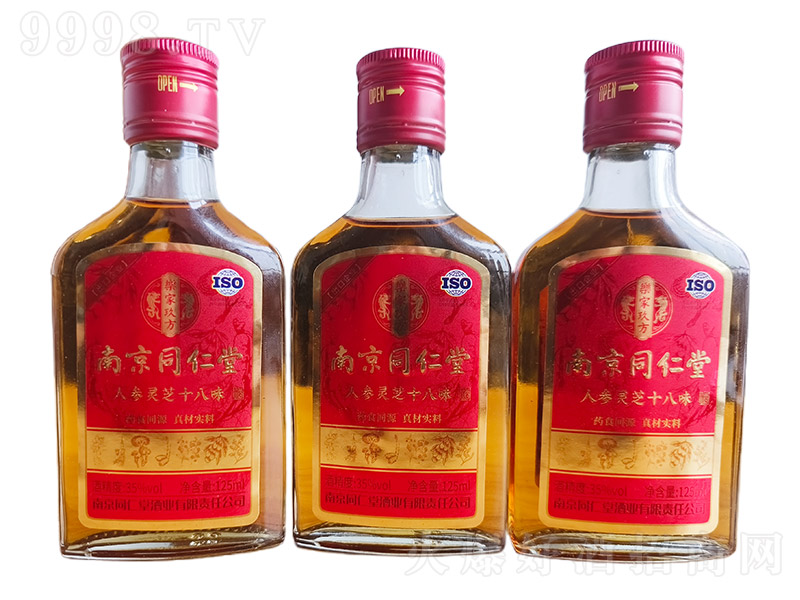 南京同仁堂人參靈芝十八味酒【35° 125m×24瓶】