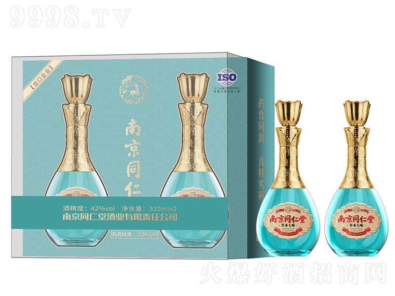 南京同仁堂草本七味酒禮盒裝【42° 520ml×6瓶】