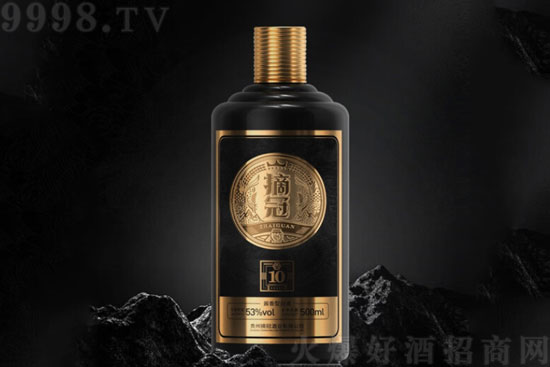 53°摘冠貴州摘冠金10茅臺(tái)醬香型酒純糧釀造500ml價(jià)格，多少錢？