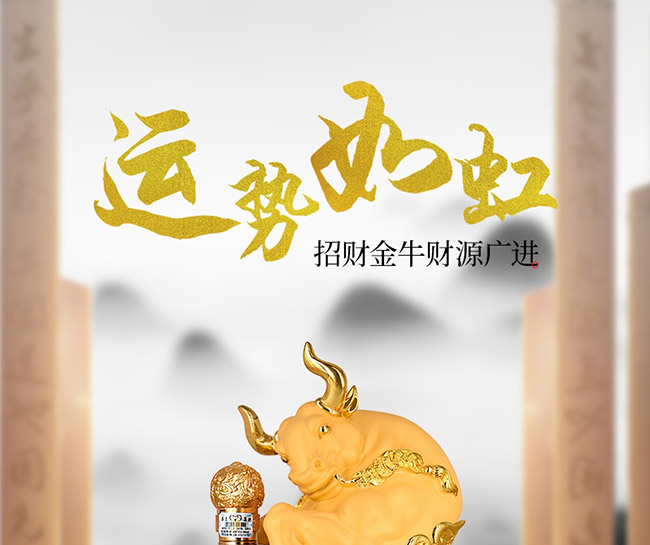 藝術(shù)禮品酒運(yùn)勢(shì)如虹醬香型白酒【52°750ml】