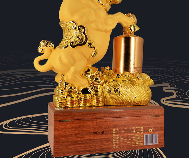 藝術(shù)禮品酒運(yùn)勢(shì)如虹醬香型白酒【52°750ml】