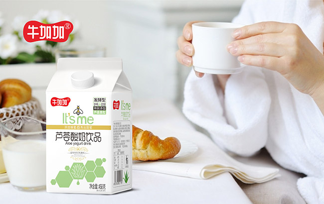 牛加加蘆薈酸奶飲品458克